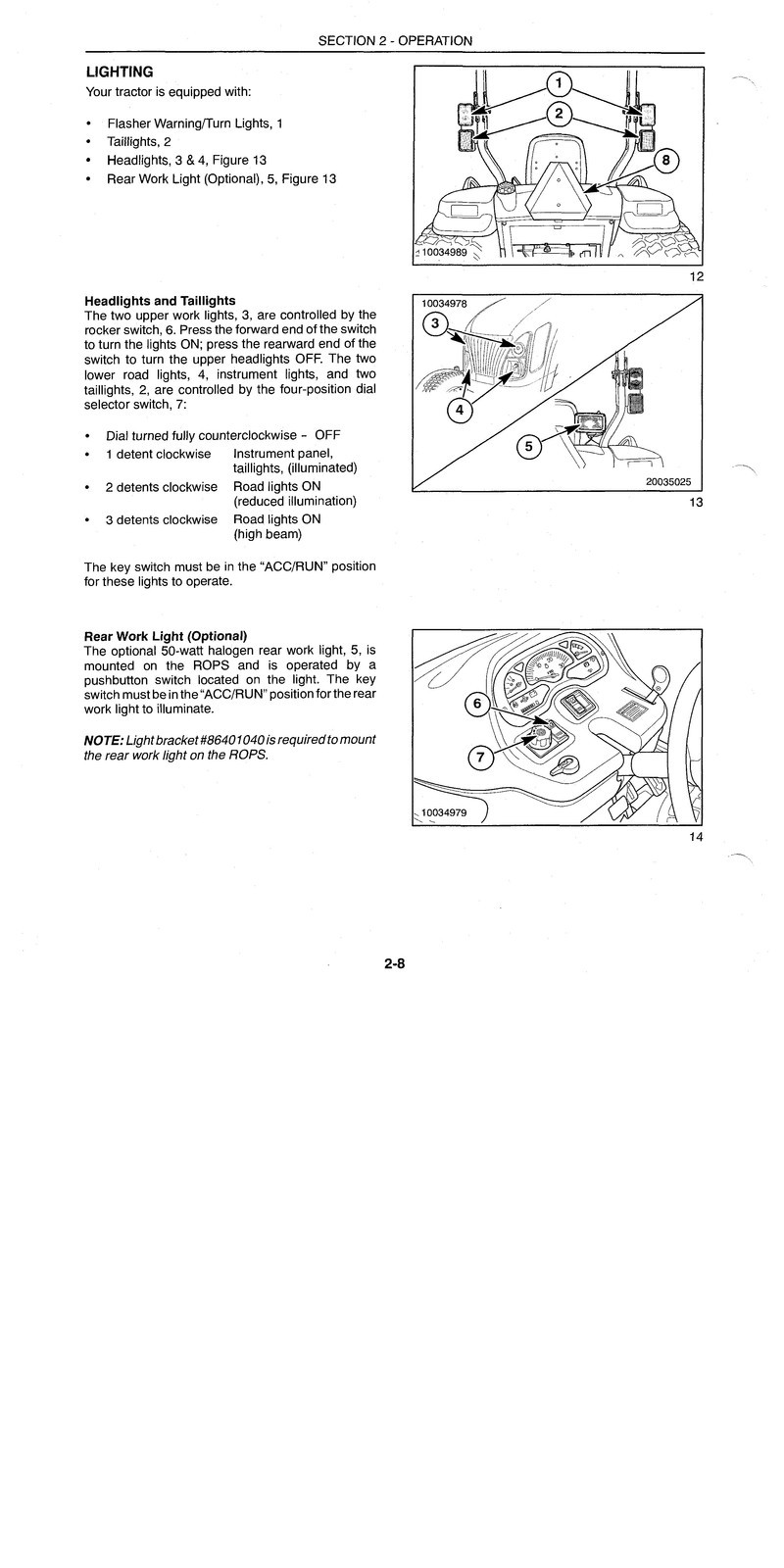 NEW HOLLAND TC35DA TC40DA TC45DA Tractor Operators Manual FASTENED – COVERED