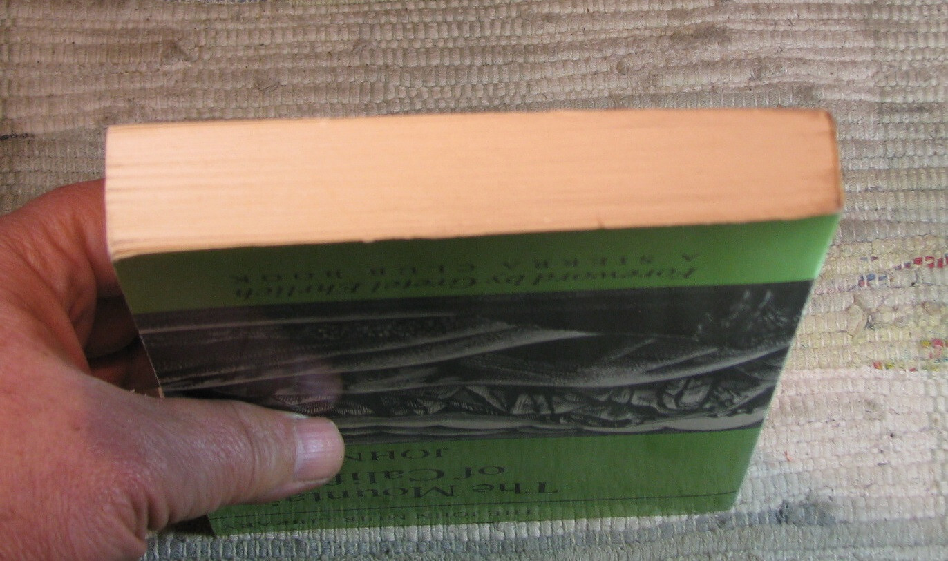 THE MOUNTAINS OF CALIFORNIA by John Muir 1988 Sierra Club First Edition Paperbac