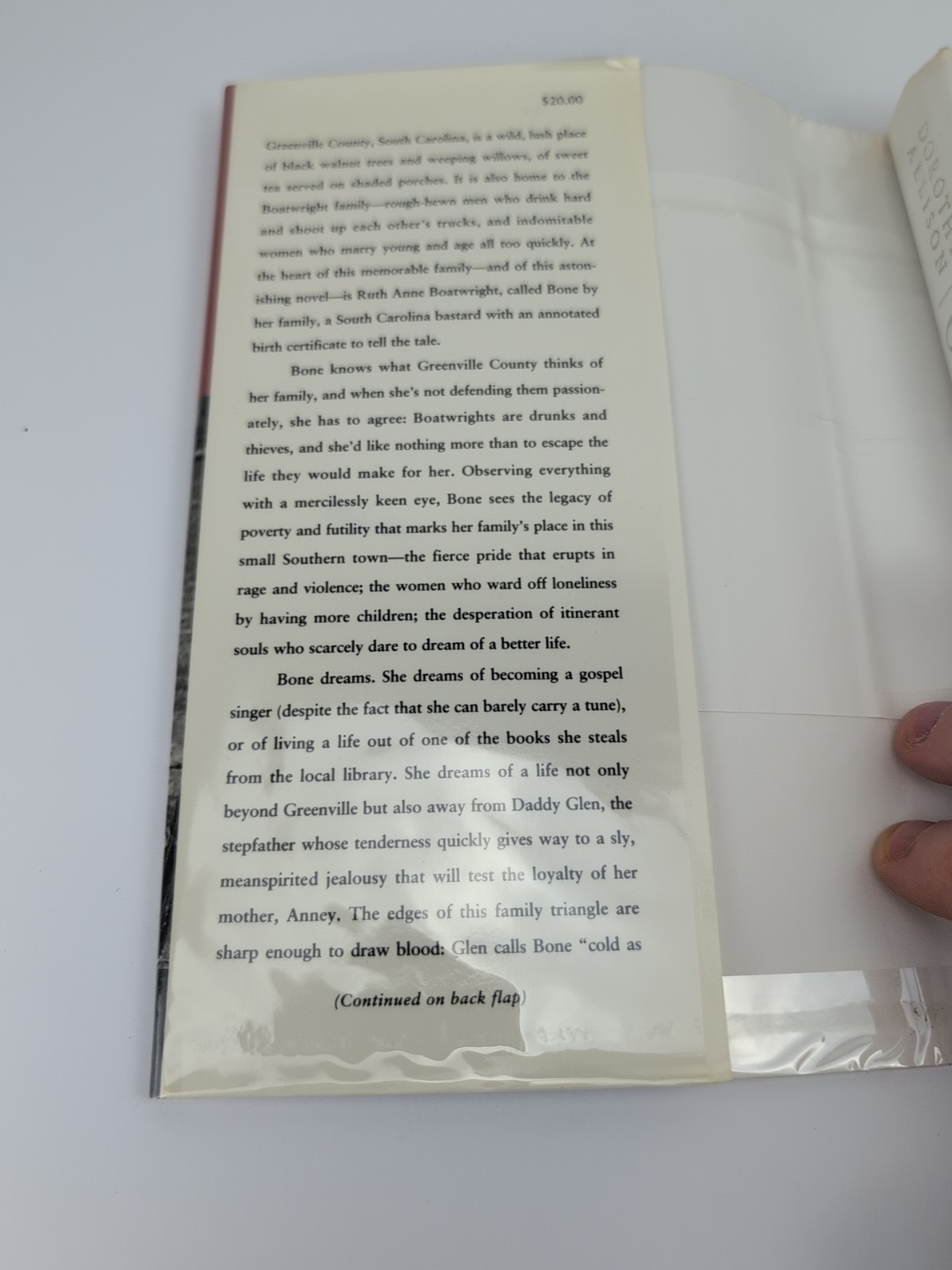 BASTARD OUT OF CAROLINA 1st Ed. 1st Print Signed by Dorothy Allison 1992