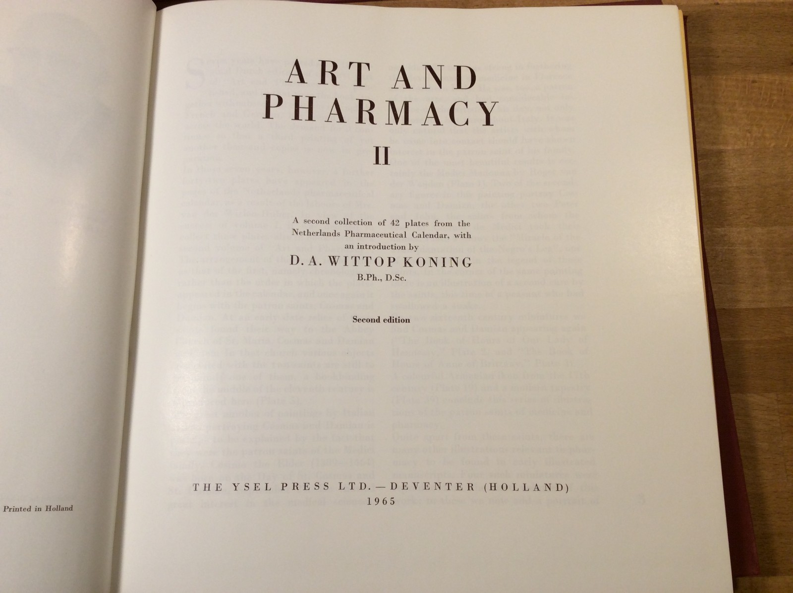 Art and Pharmacy, Hardcover Set Volumes 1-3, Netherlands Calendar, Koning