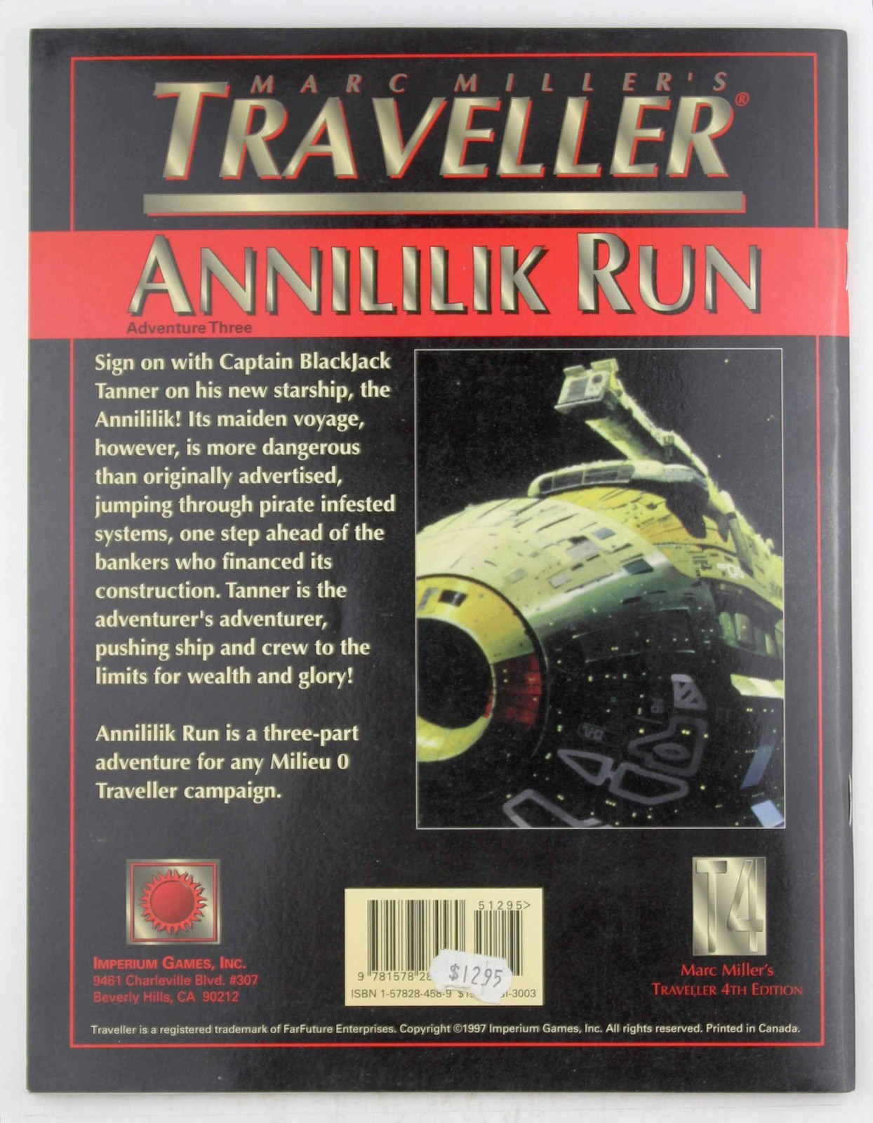 Annililik Run (T4 – Marc Miller’s Traveller) James M. Ward Imperium Games