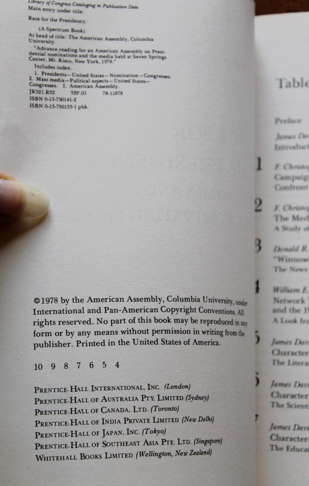 Race for the Presidency : The Media and the Nominating Process 1978 Paperback