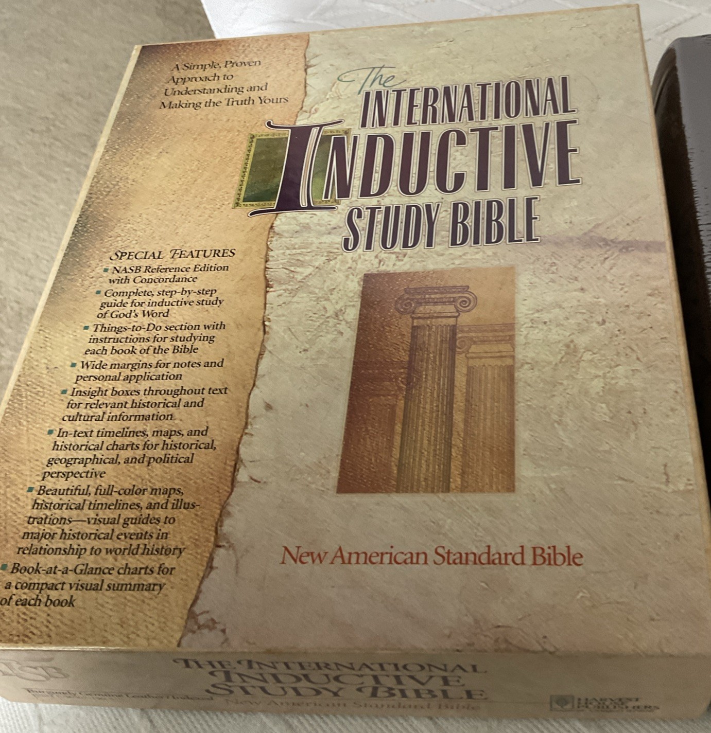 The International Inductive Study Bible NASB Burgundy Genuine Leather Brand New