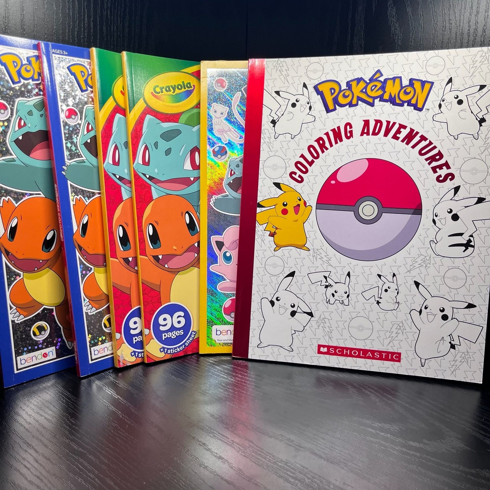 Pokémon Coloring Book Bundle Set of 6 – Crayola, Bendon, Scholastic