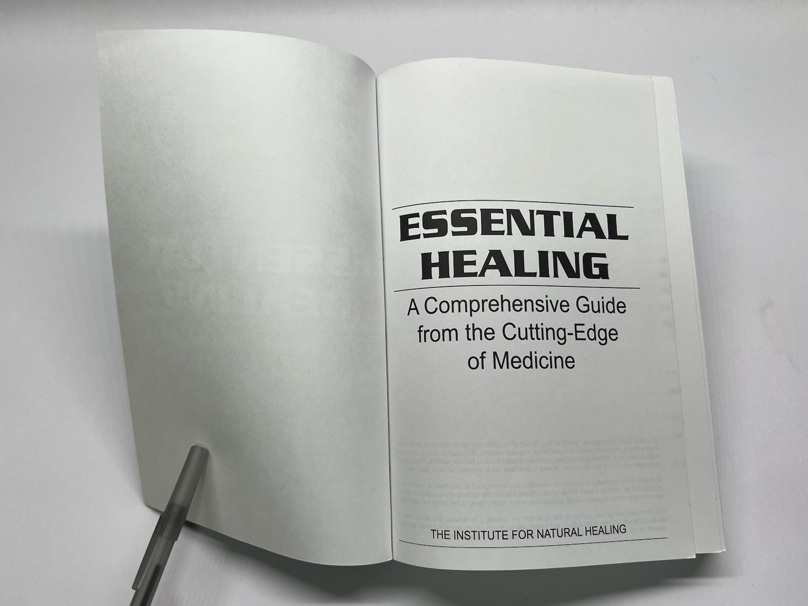 Essential Healing by The Institute for Natural Healing | Paperback, 2020