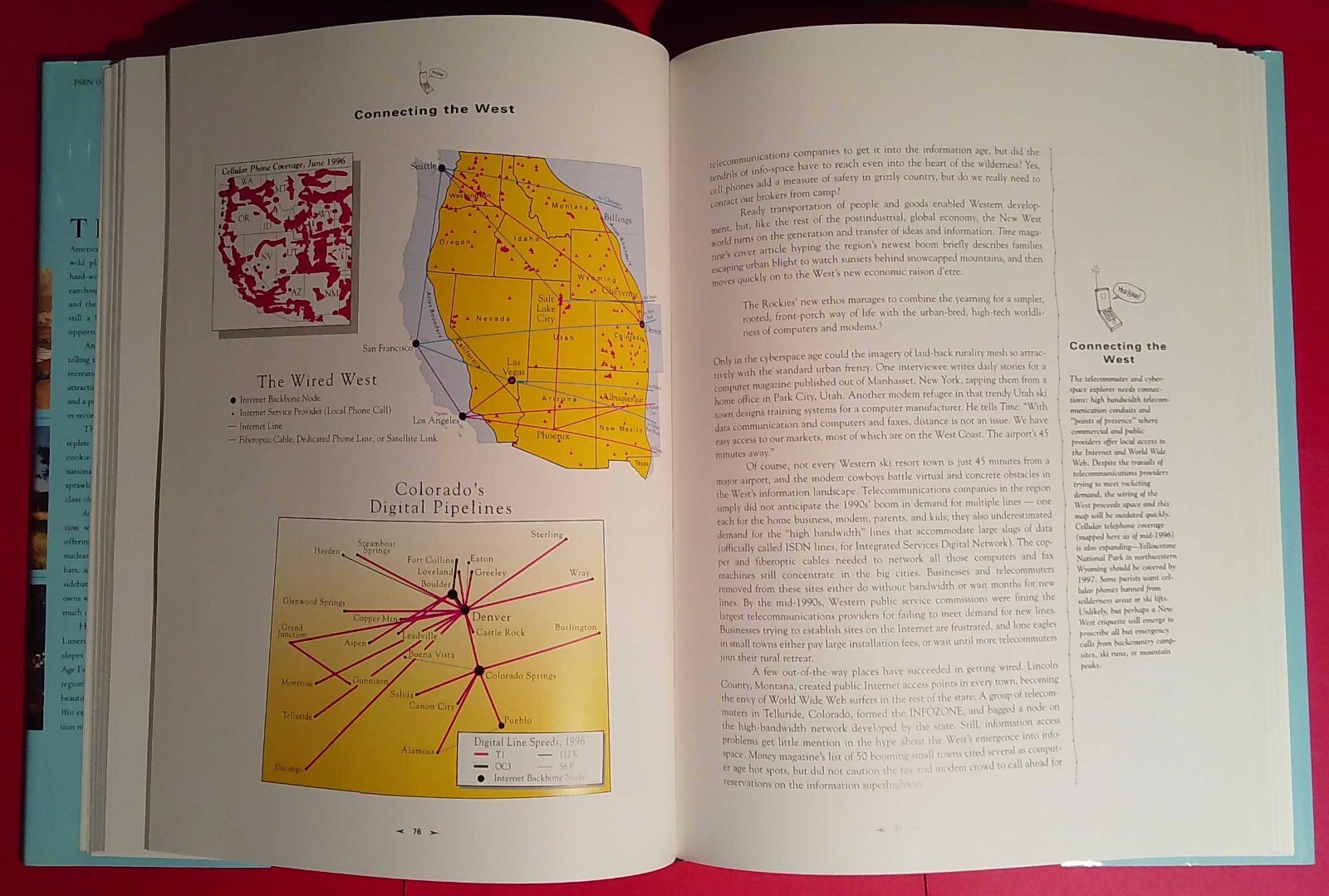 Atlas of the New West, Riebsame, 1997, 1st edition, signed/personalized (A418)