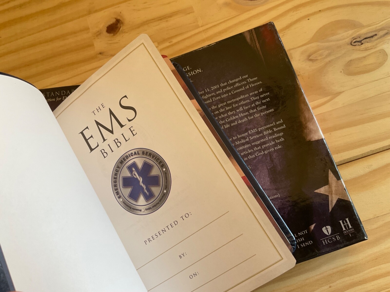 HCSB EMS Bible 2004 Holman Blue Simulated Leather