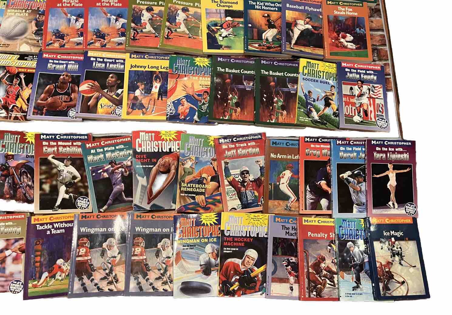 LOT OF 67 Vintage SPORTS SERIES CHAPTER BOOKS📕Children, Kids✍️Matt Christopher