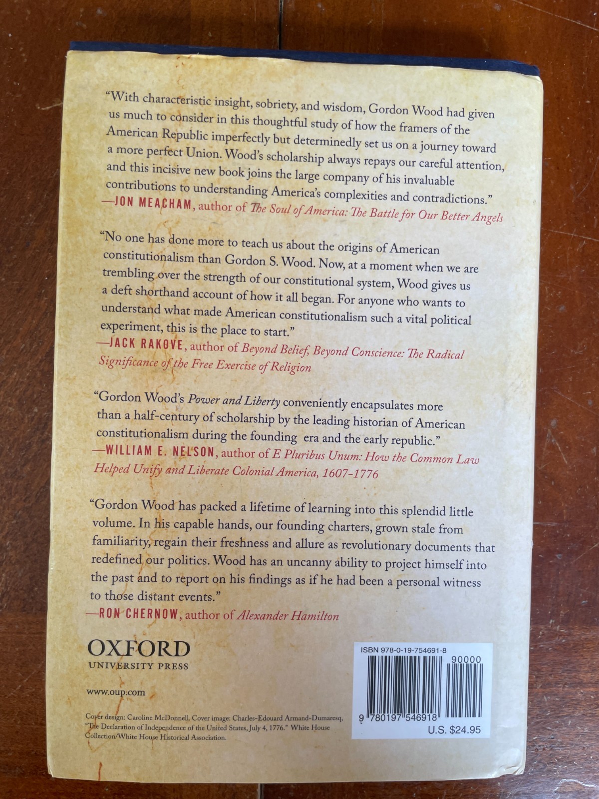 Power and Liberty – Gordon S. Wood (2021, Hardcover, American Revolution)