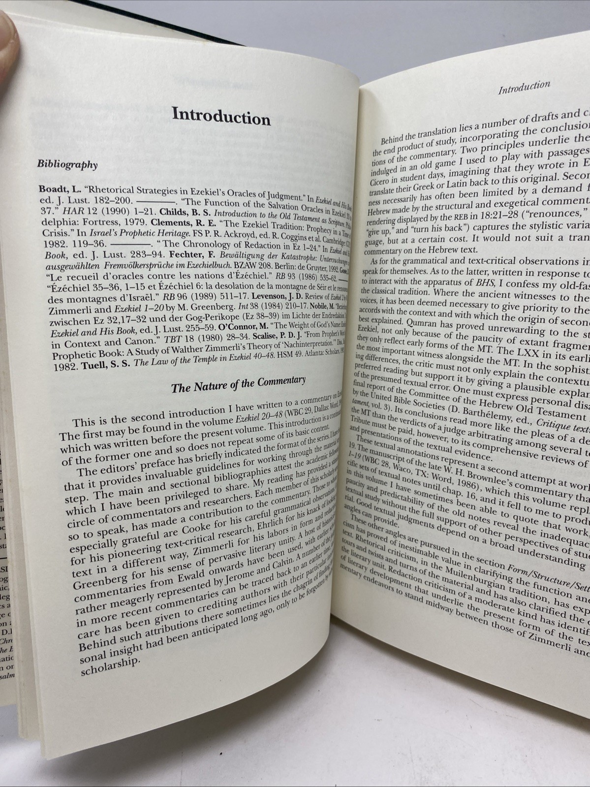 Ezekiel 1–19 Word Biblical Commentary Vol 28 (1994, HC/DJ) Allen Unmarked Pages