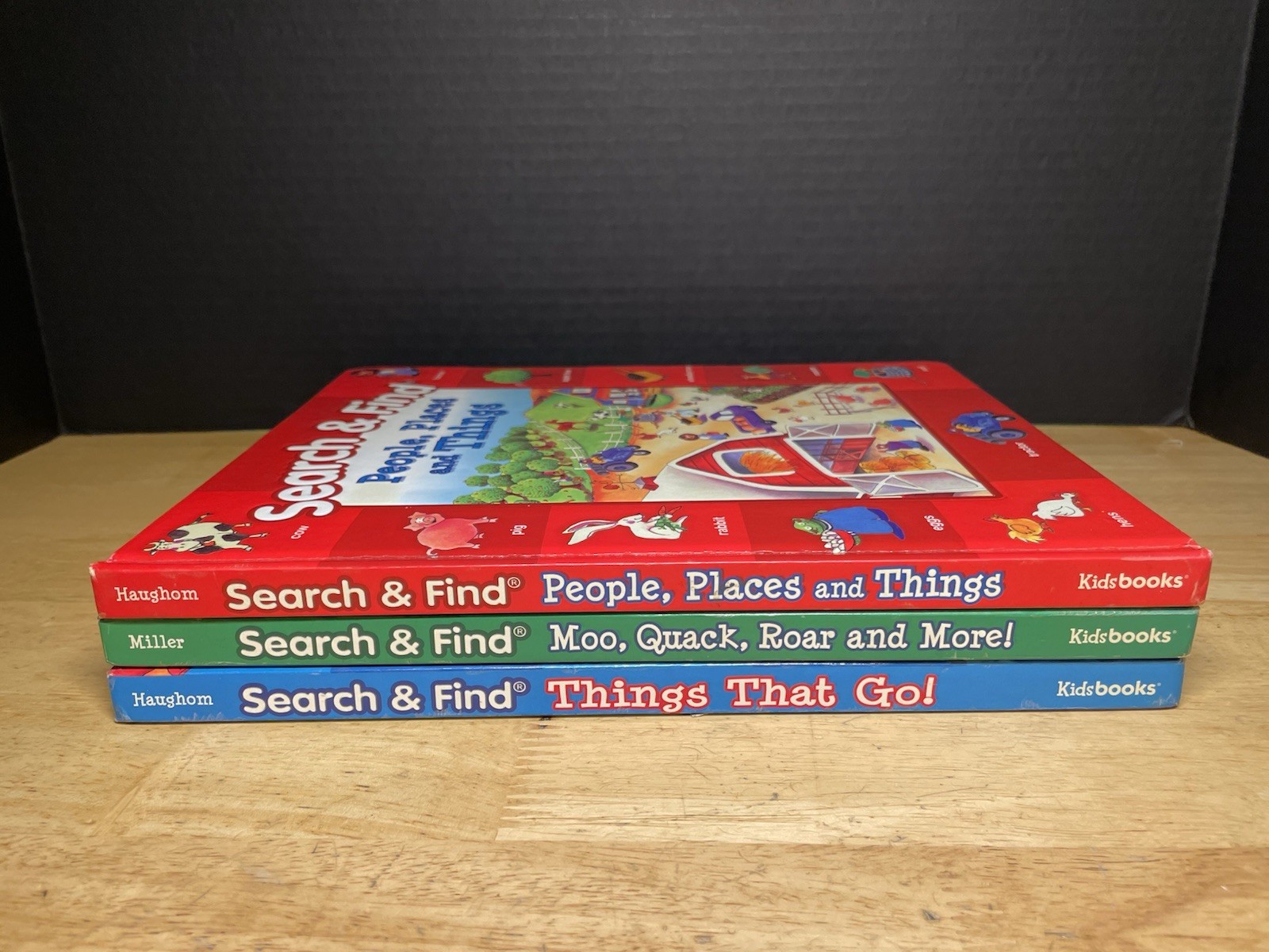 Lot Of 3 Kidsbooks Search & Find Early Reader Hardcover Board Books