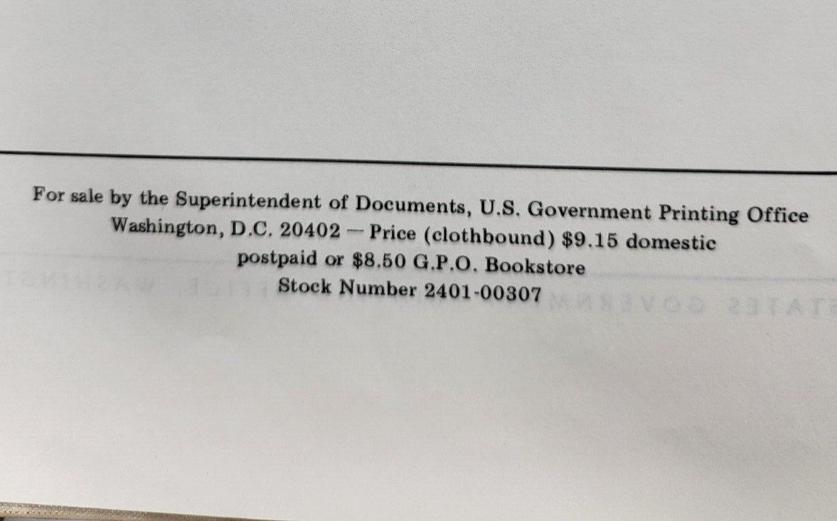 1973 Unites States Mineral Resources Geological Survey Paper 820 1st Edition