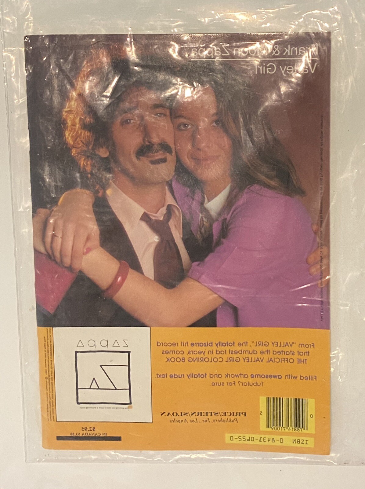 MINT! The Official Valley Girl Coloring Book (1982) Moon Zappa and dad Frank