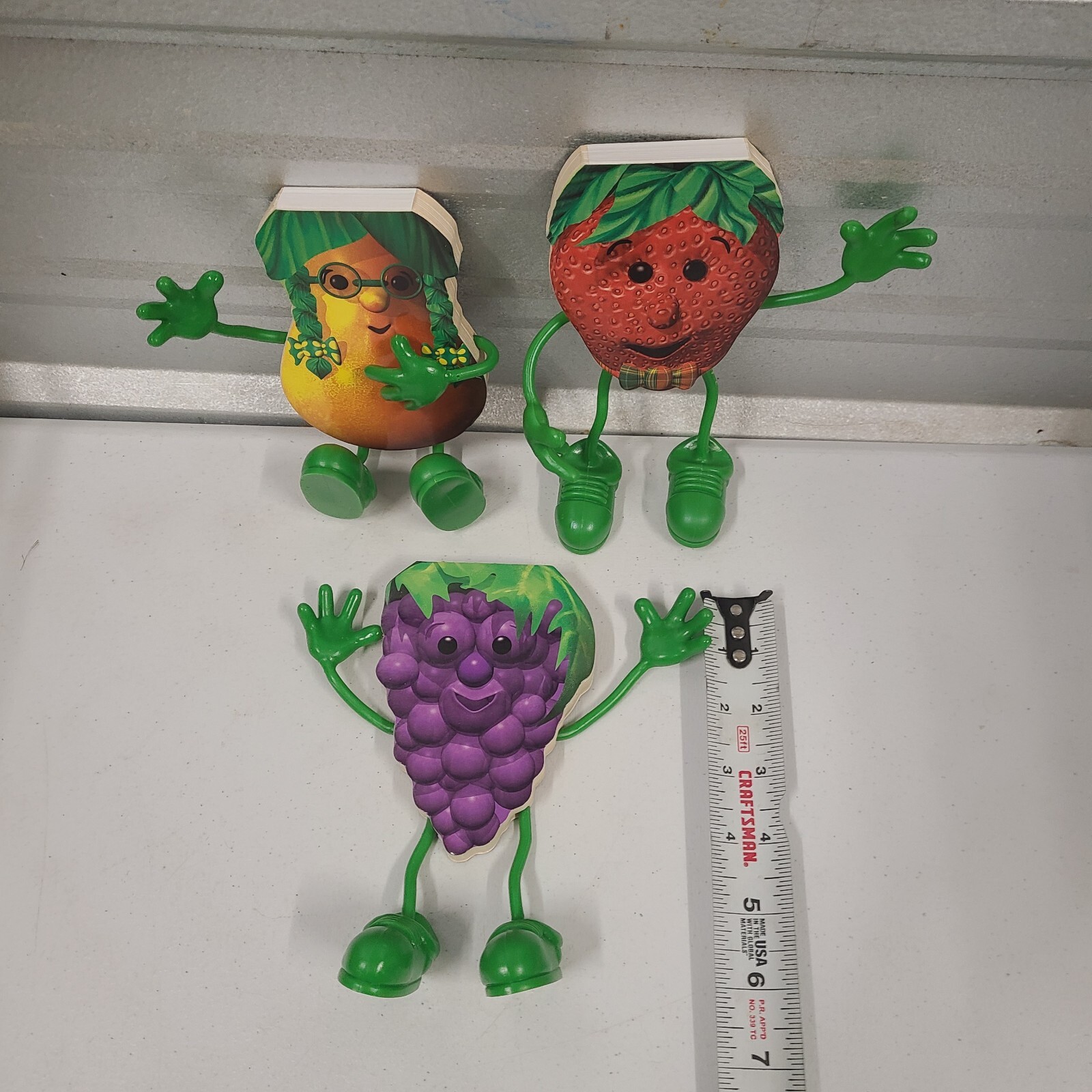 Lot of 3 – 1997 Fruit Troop Board Books – Pear, Grape, Strawberry – Never Read