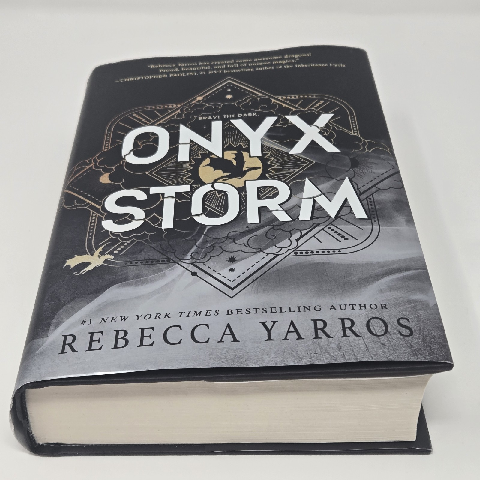 Onyx Storm by Rebecca Yarros Hardcover Fantasy Novel Dust Jacket Book