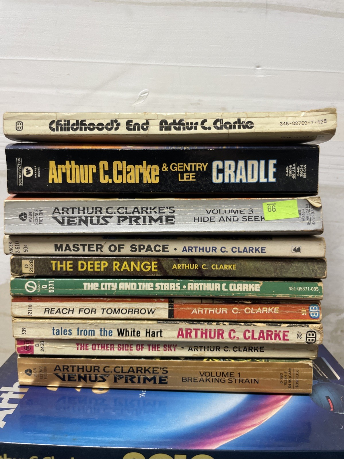 Arthur C. Clarke Lot of 15 Vintage Science Fiction PB HC Books Collection