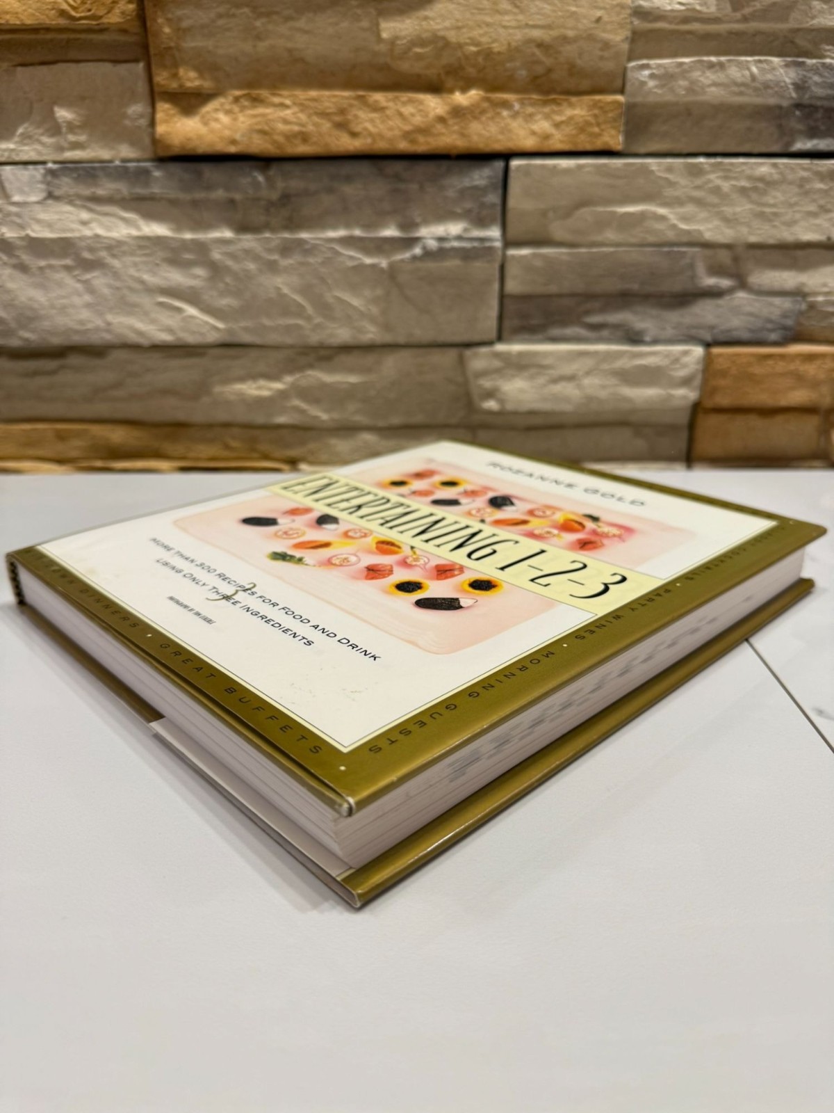 Entertaining 1-2-3 1999 by Rozanne Gold (more than 300 Recipes) Used Cookbook
