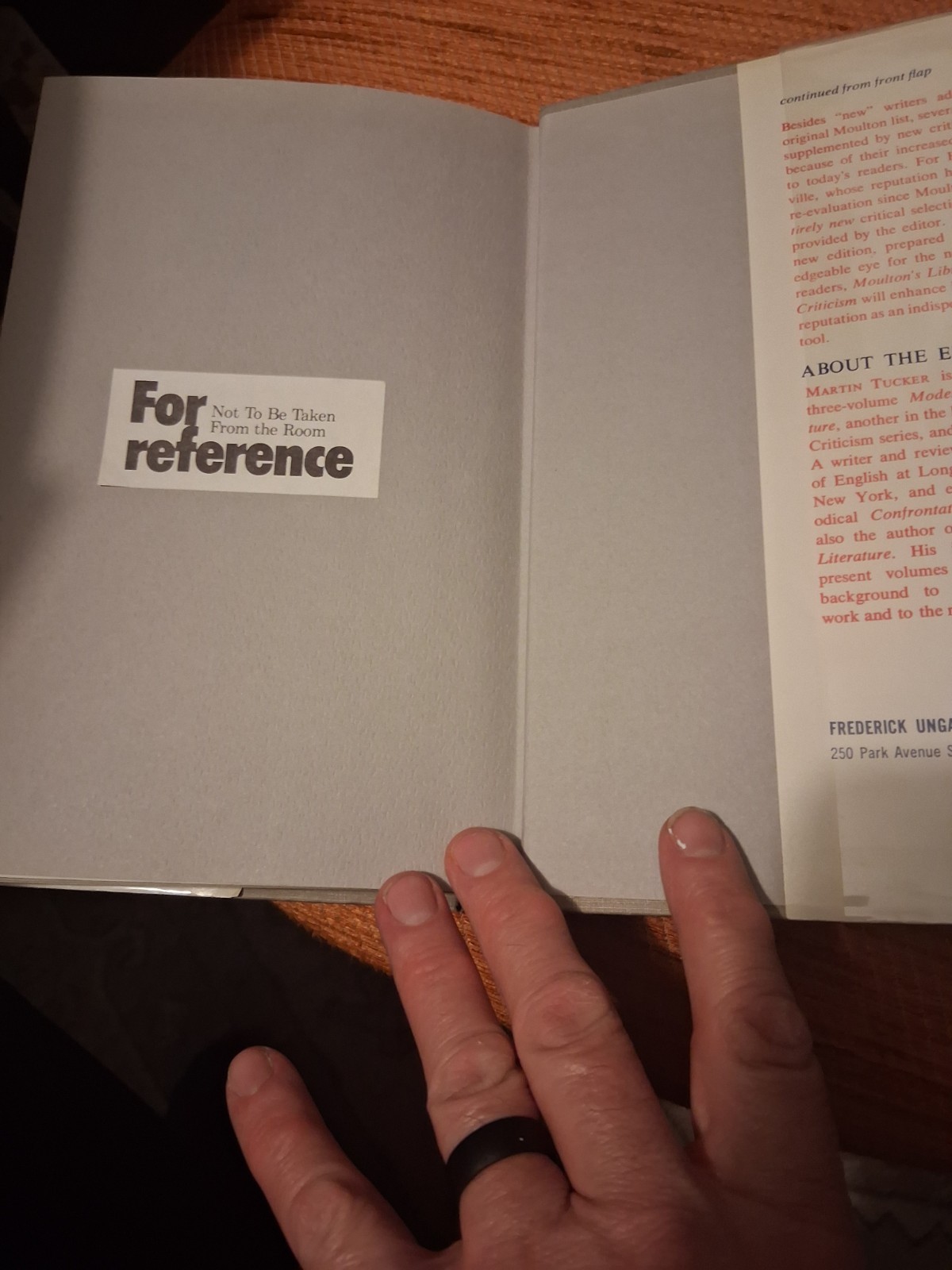 Moulton’s library of literary criticism of english and American authors. 1981