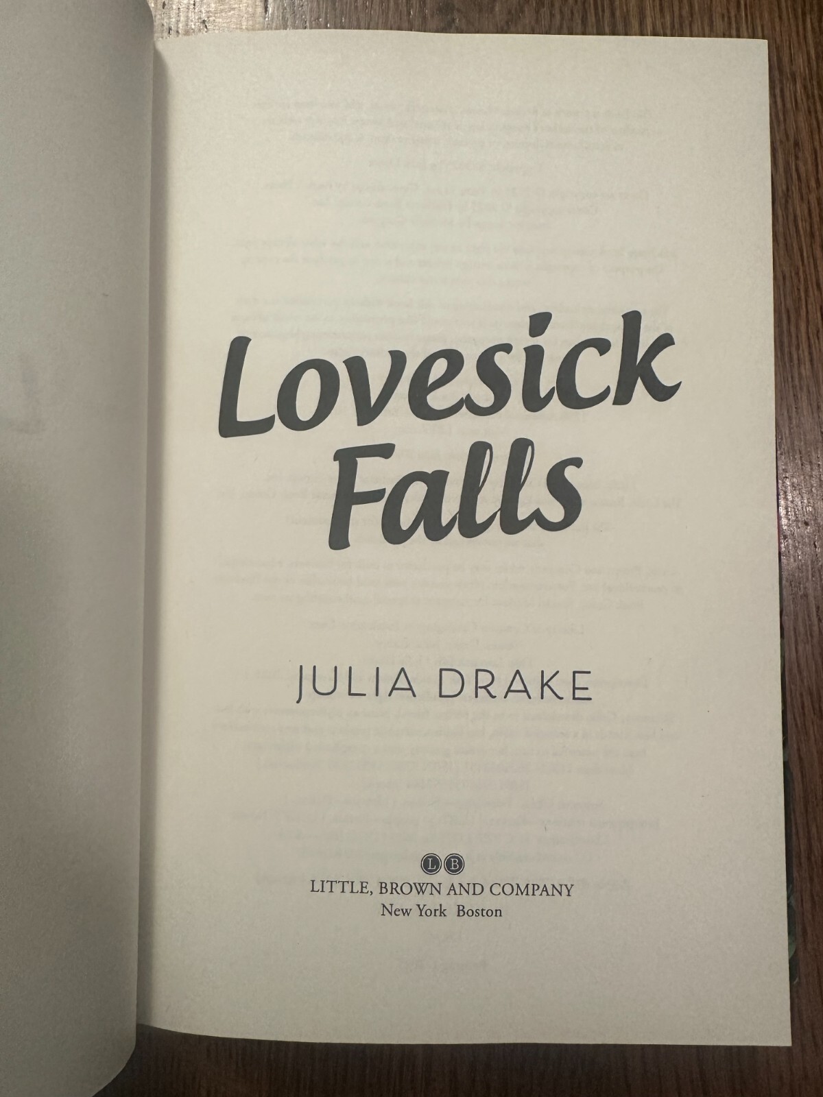 BRAND NEW Lovesick Falls by Julia Drake (2025, Hardcover) TEEN & YOUNG ADULT