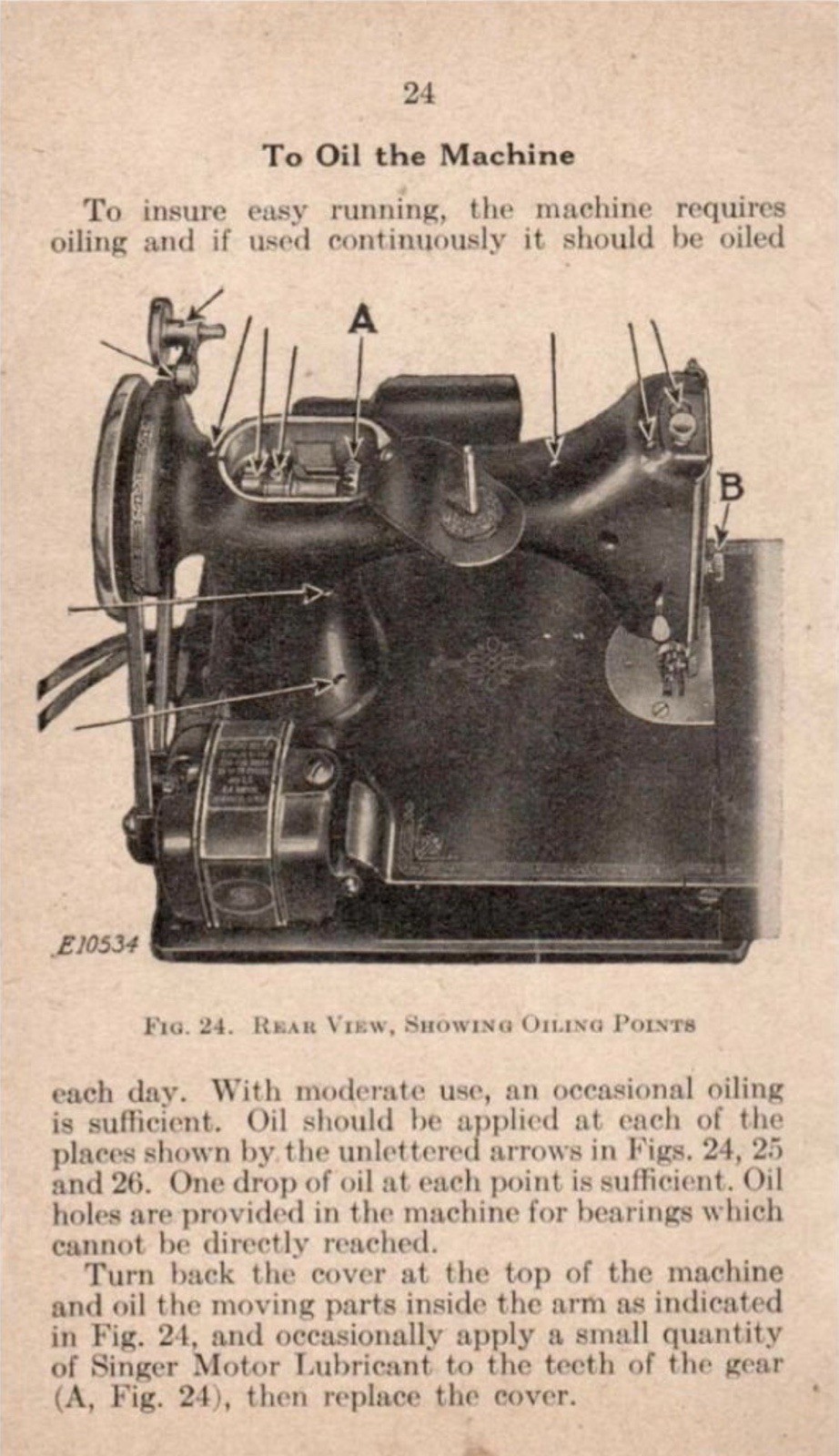 SINGER 221-1 Featherweight Sewing Machine User Manual Bound W Protective Cover