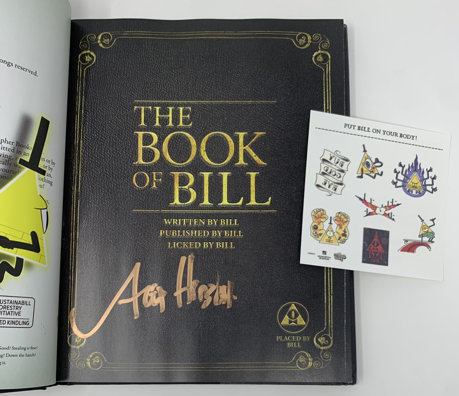 Rare Alex Hirsch Signed Autographed The Book of Bill Barnes Noble Full Signature