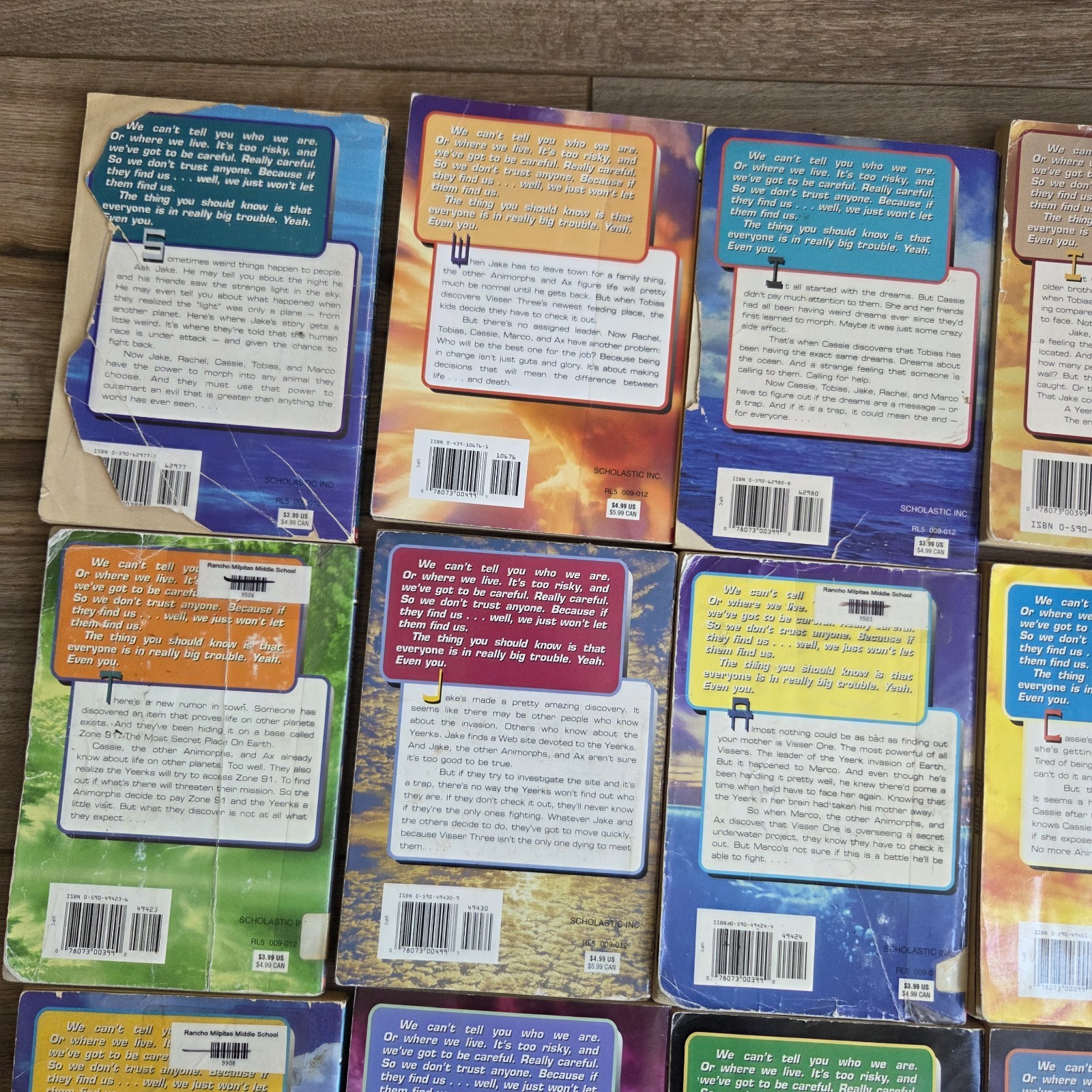 Vintage Lot of 27 Animorphs Paperback Books K.A. Applegate