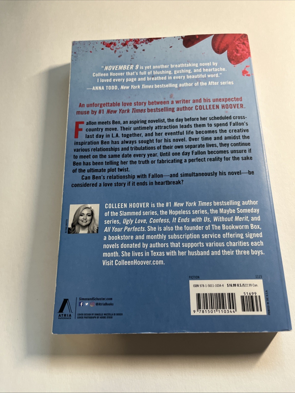Lot of 3 Colleen Hoover Paperbacks, VG EB22