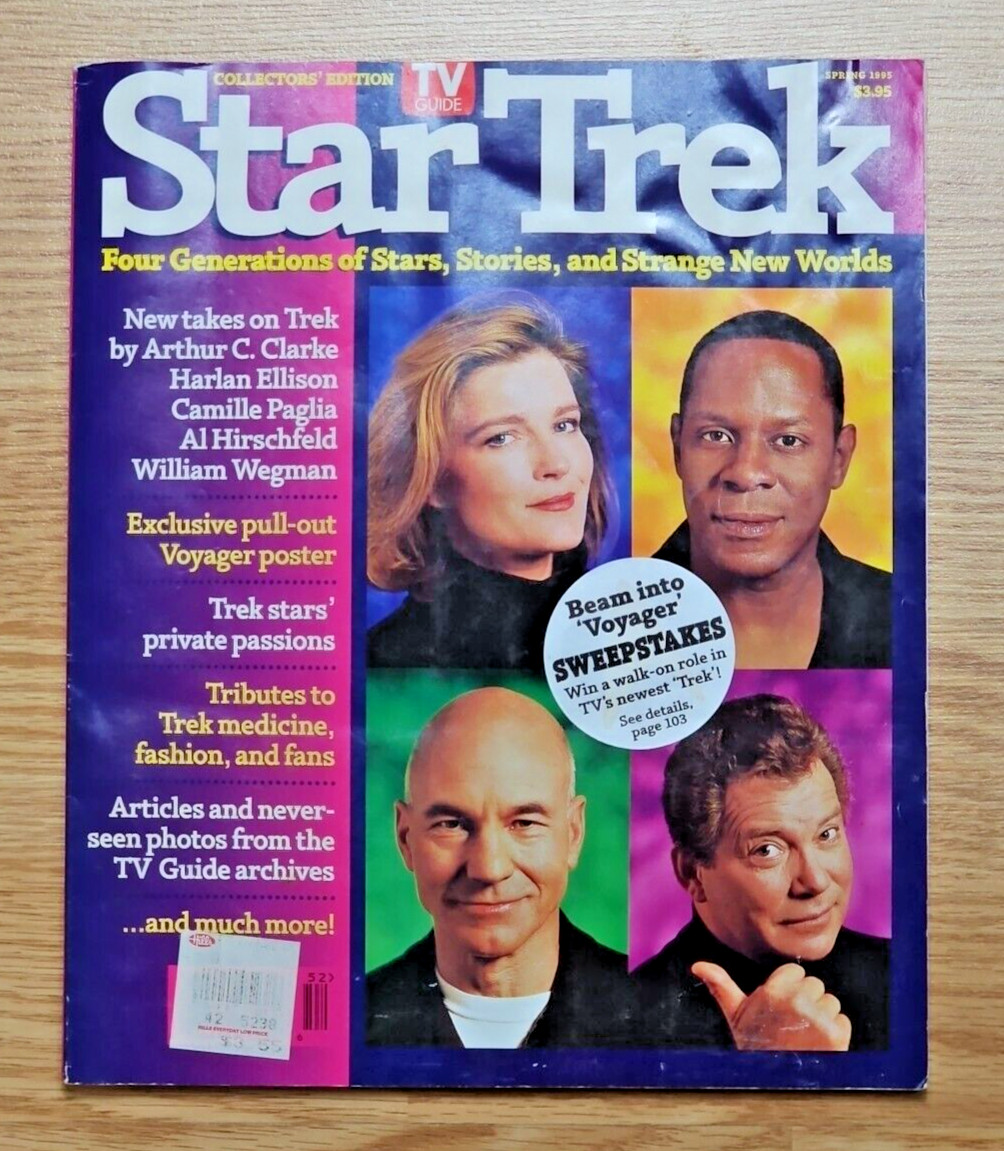 Star Trek Collector’s Edition TV Guide Magazine – Spring 1995 with attc Poster