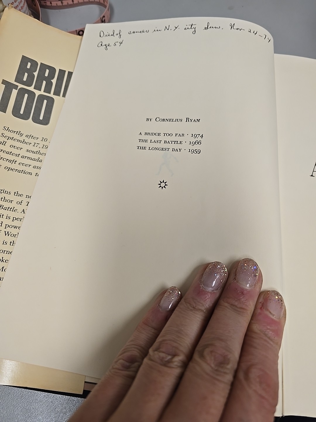 A Bridge too Far (Hardcover, 1st Edition 1974, Cornelius Ryan)