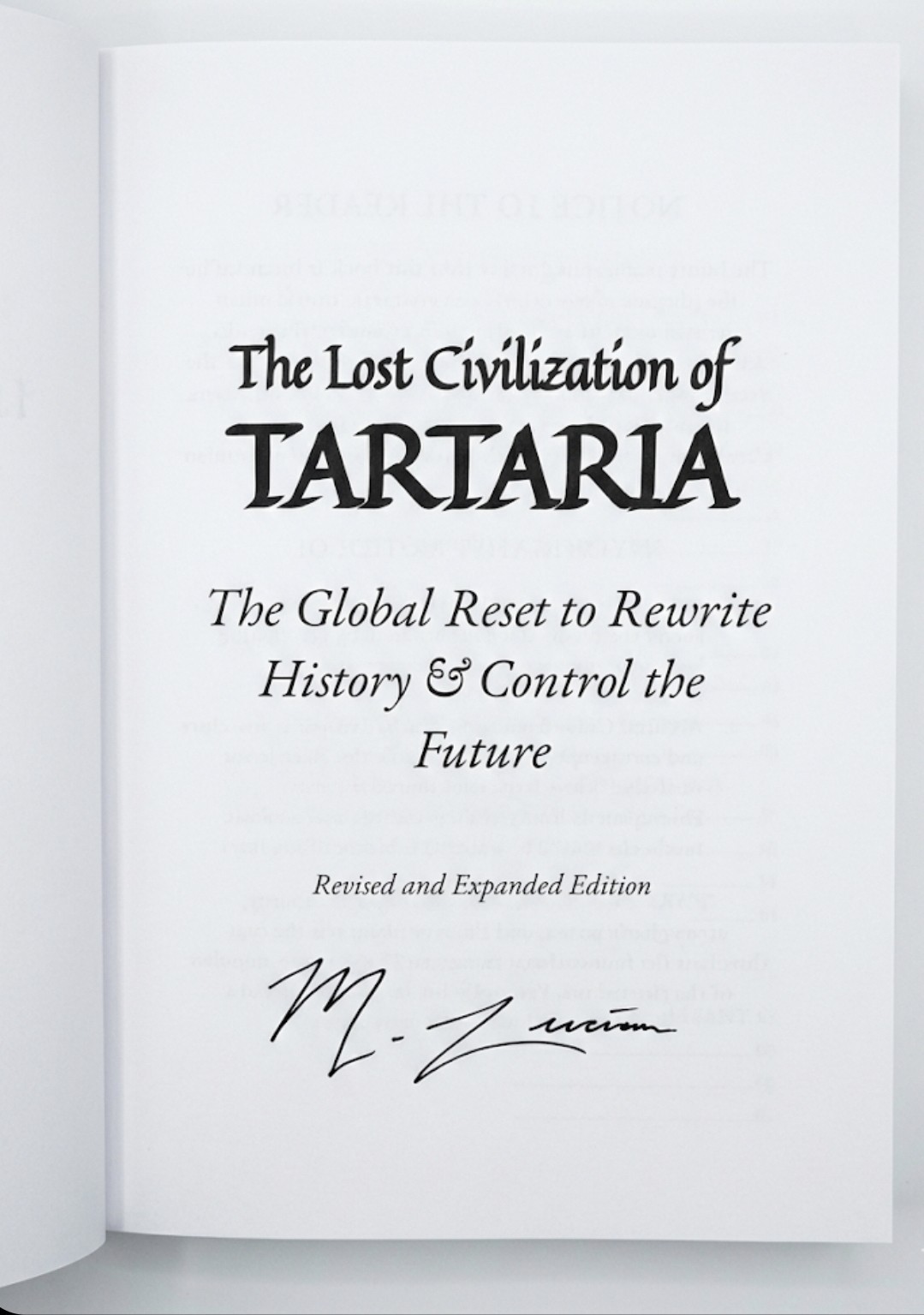 SIGNED HARDCOVER The Lost Civilization of TARTARIA 2026 REVISED EXPANDED EDITION