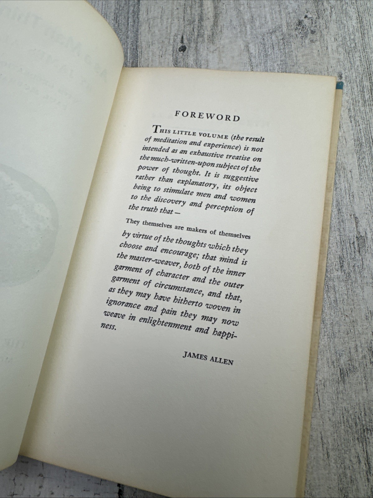 As A Man Thinketh James Allen Peter Pauper Press Vintage Hardcover Book