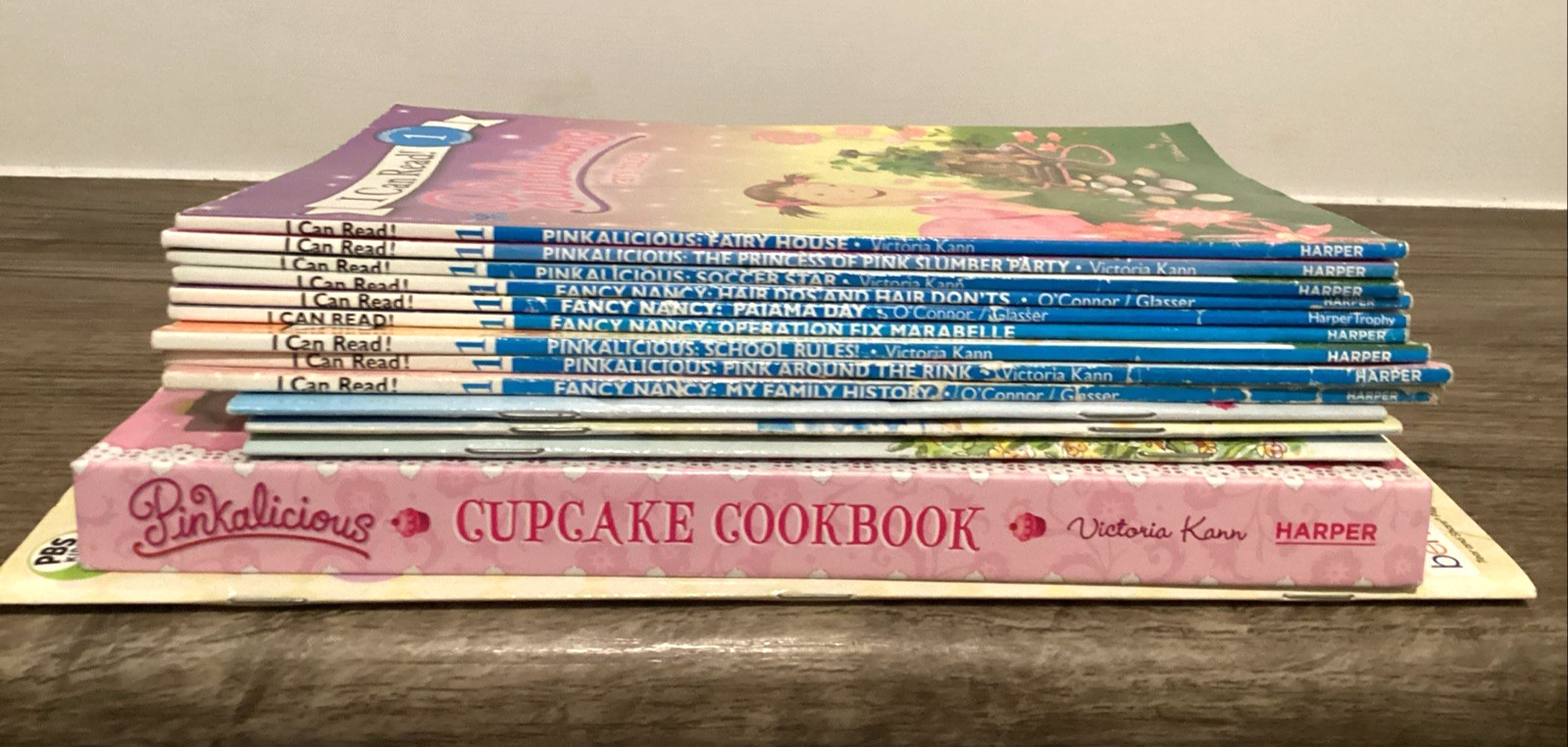 Pinkalicious & Fancy Nancy I Can Read Phonics Kids Books Lot Of 15 + Cookbook