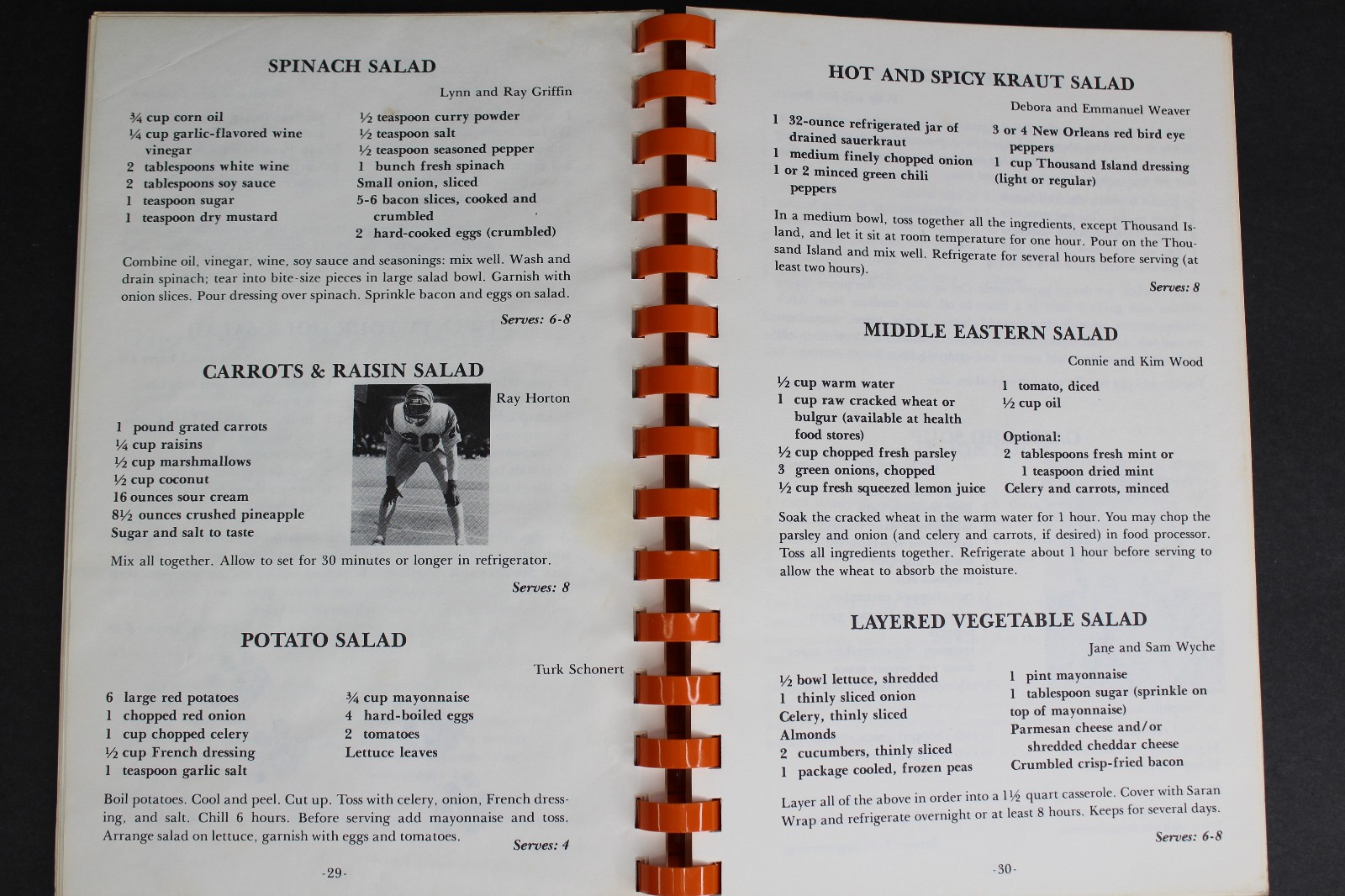 Rare 1984 Bengal Bites Cincinnati Bengals Wives’ Cookbook Spiral Bound 127 Pages