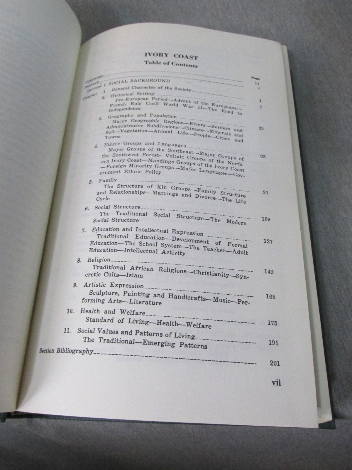 AREA HANDBOOK FOR IVORY COAST 1962 DA PAM 550-69 Hardback