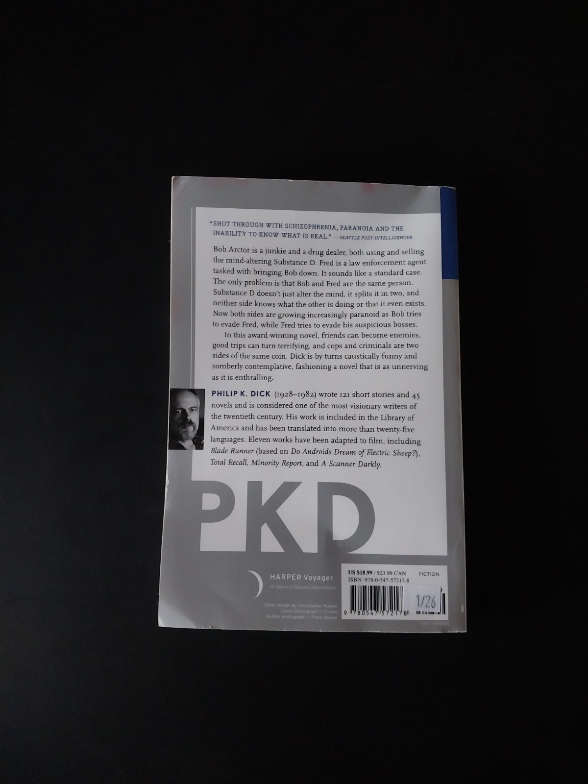 Philip K. Dick – A Scanner Darkly – Mariner Books 17th Printing