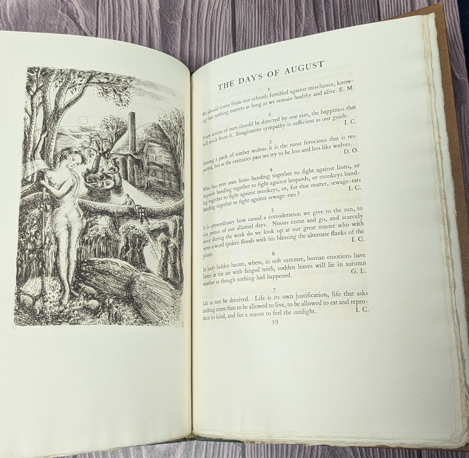 Golden Cockerel – Llewelyn Powys Book of Days – 1937 Zaehnsdorf Binding Ltd 300