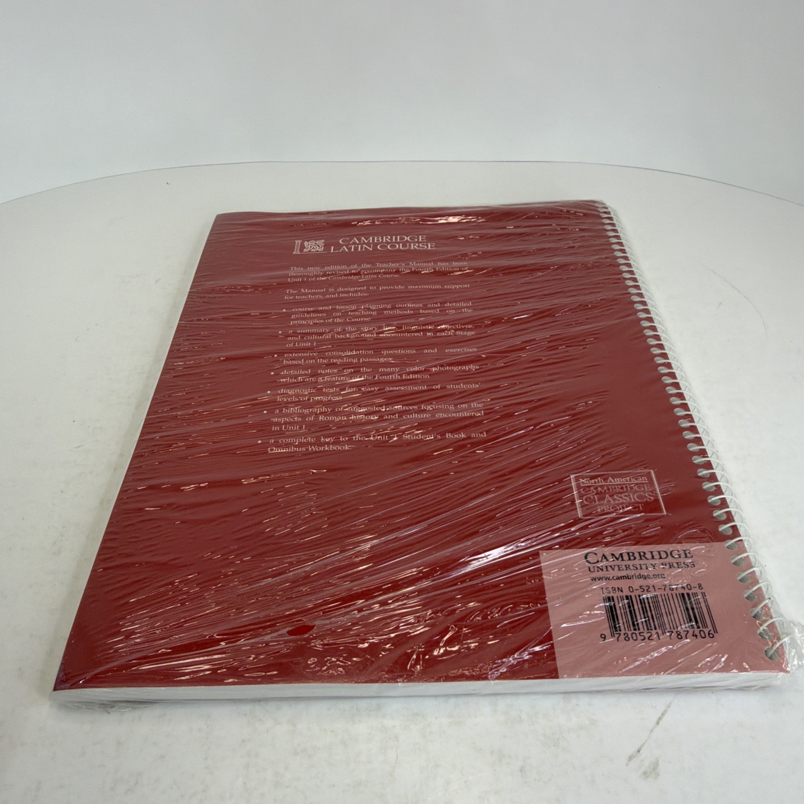 Cambridge Latin Course Unit 1 Teacher’s Manual North American 4th Edition Spiral