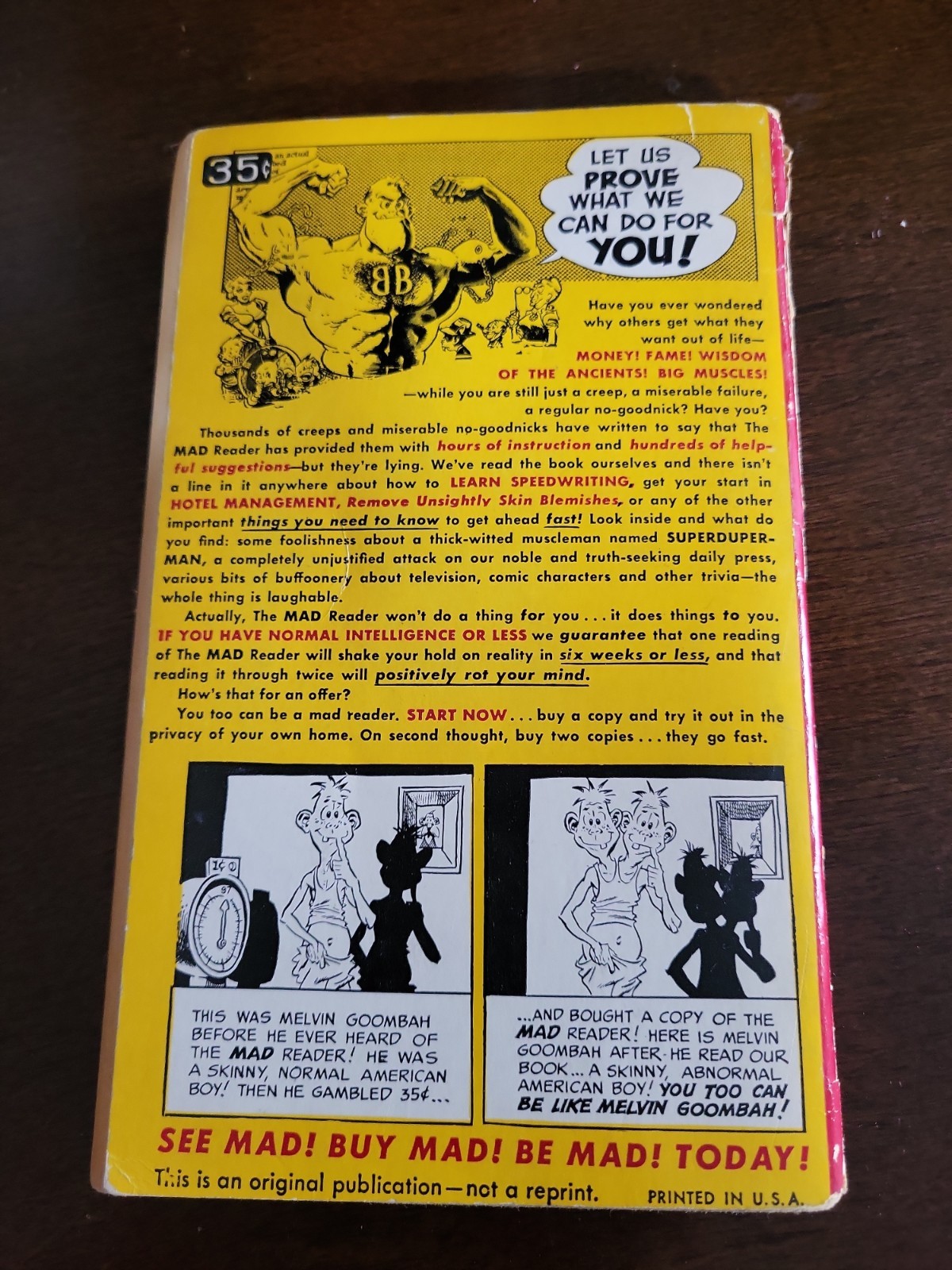 1954 The MAD Reader Humor Comic Paperback Book