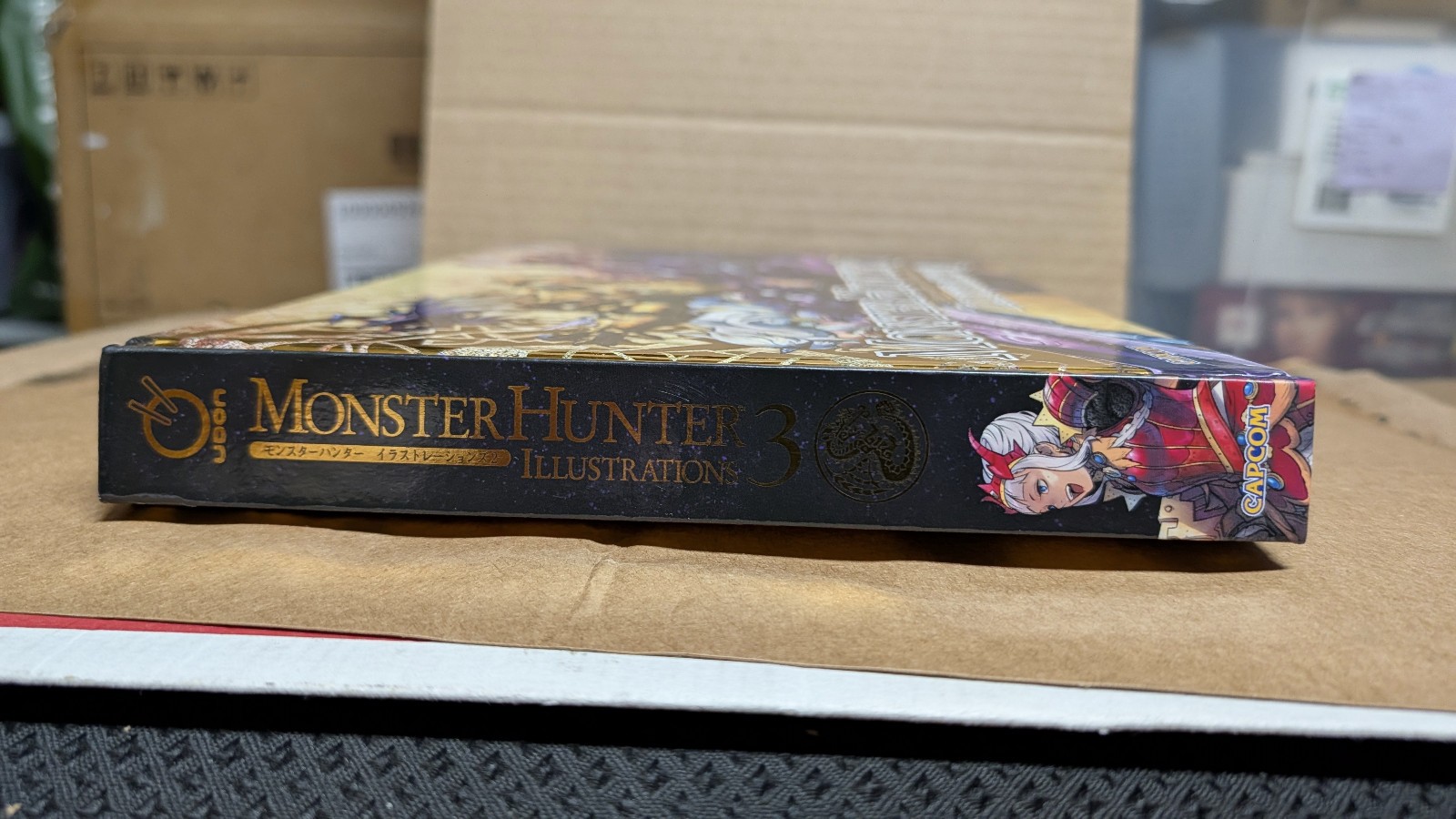 Monster Hunter Illustrations 3 Art Book Hardcover Capcom Udon (Water Damage)