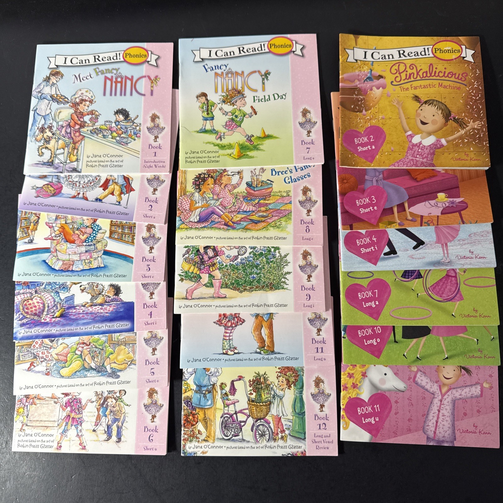 Fancy Nancy + Pinkalicious Kids Books Phonics Fun I Can Learn to Read Lot 17