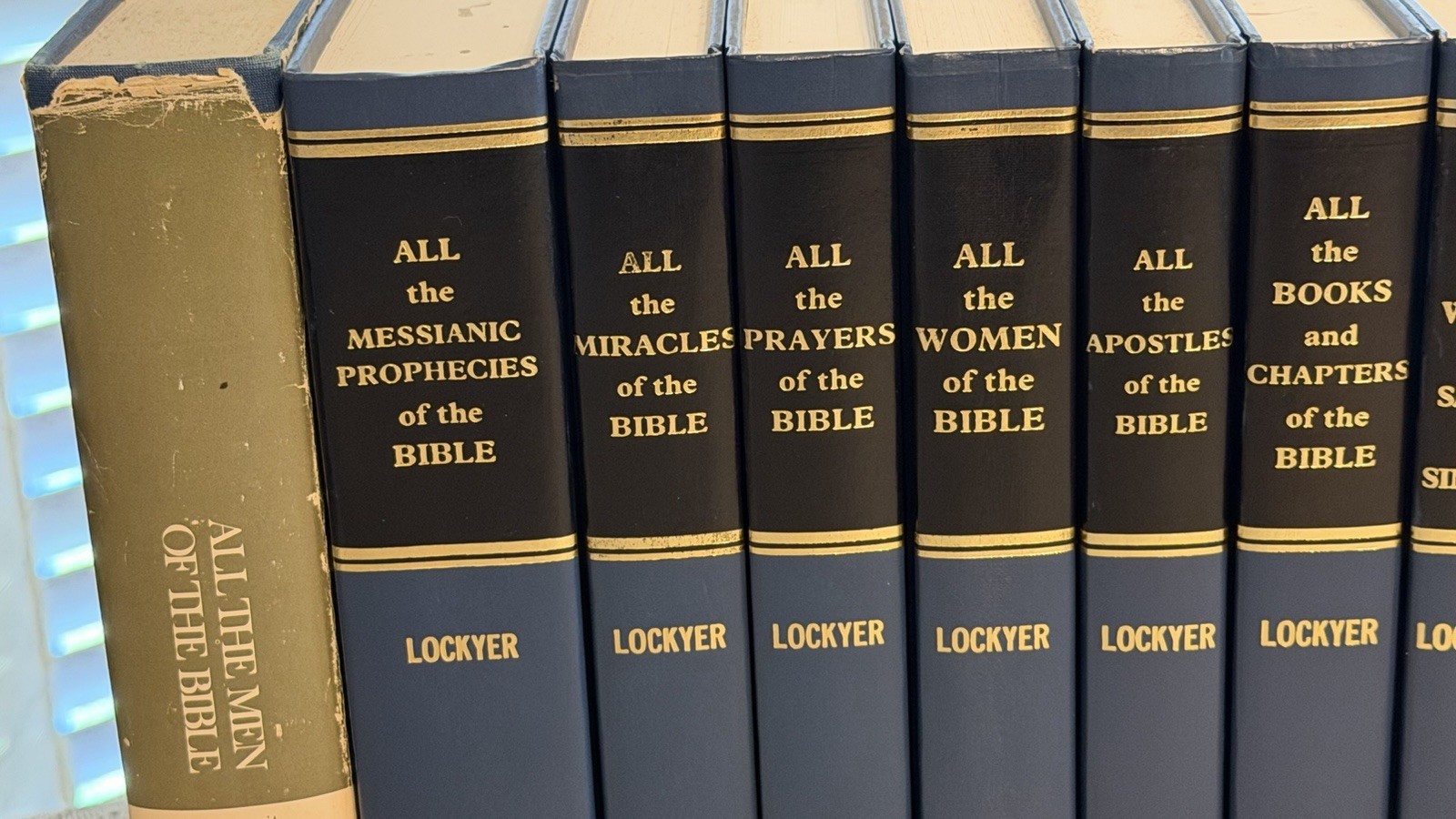 Herbert Lockyer “ALL the ….” Bible Book Series Set 15 Volume Lot HC Zondervan