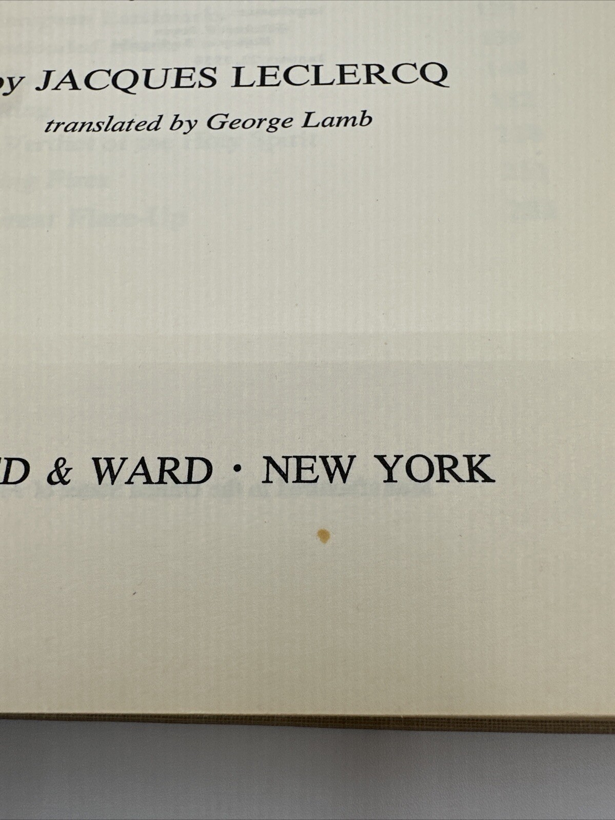 Thunder In The Distance Jacques Leclercq 1958 Hardcover 322 Pages