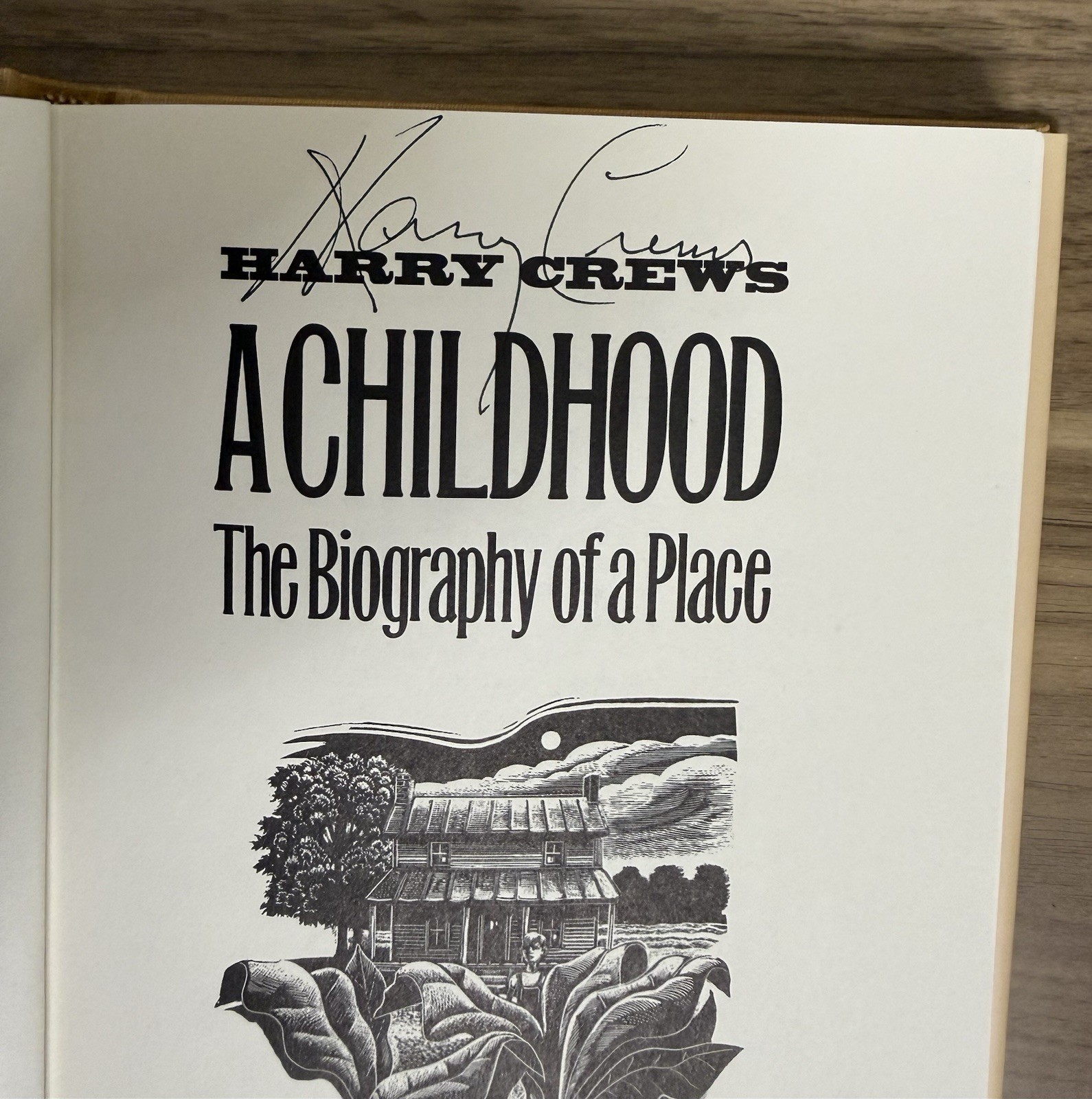 NEW SIGNED Harry Crews A Childhood Biography of a Place Hardcover 1st Print 1995