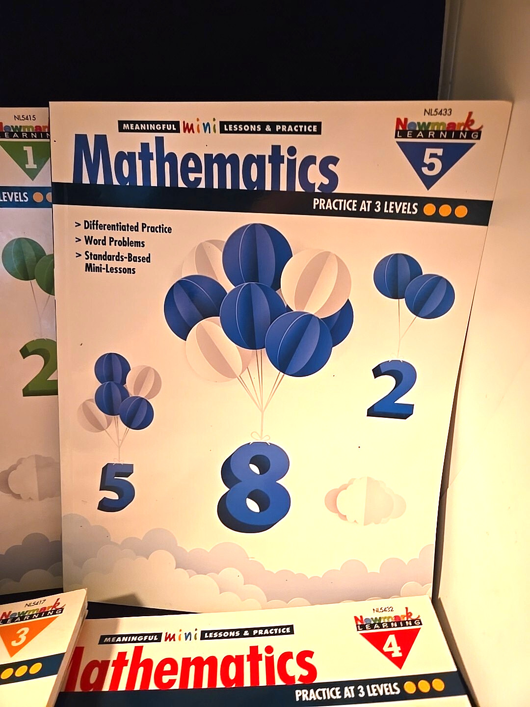Lot of 4 Math Meaningful Mini-Lessons/Practice At 1-6 Levels as NEW