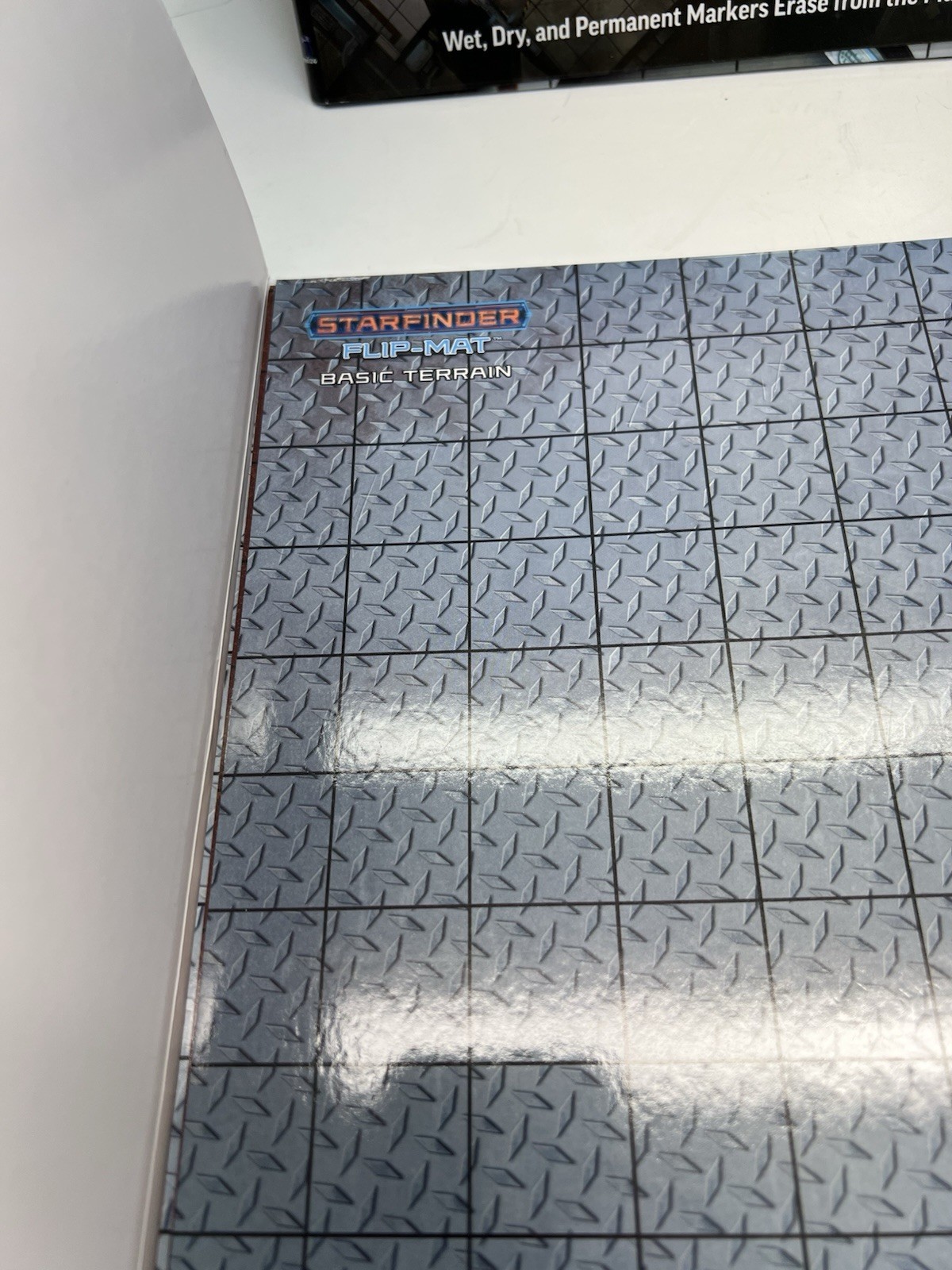 2 Starfinder Flip-Mats : Starship & Basic Terrain by Paizo Staff (2018, Game)