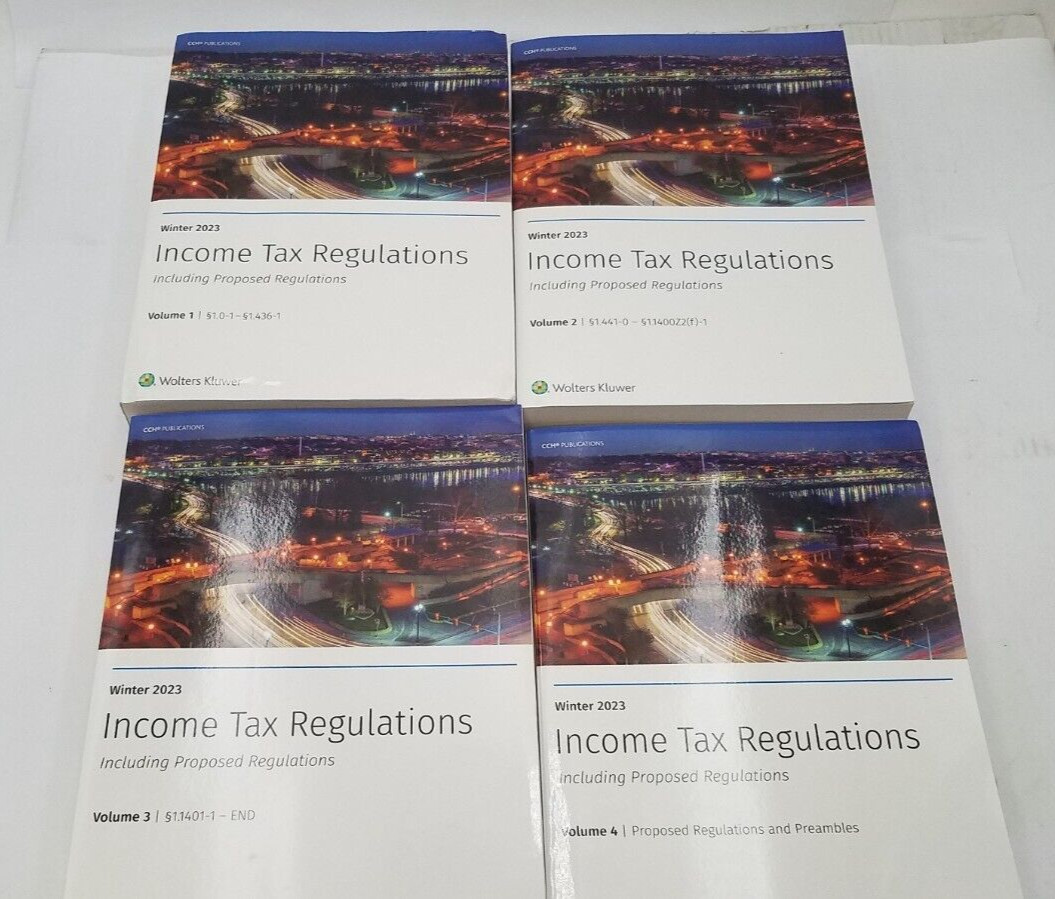 Income Tax Regulations 4 Volume set (Winter 2023) Wolters Kluwer