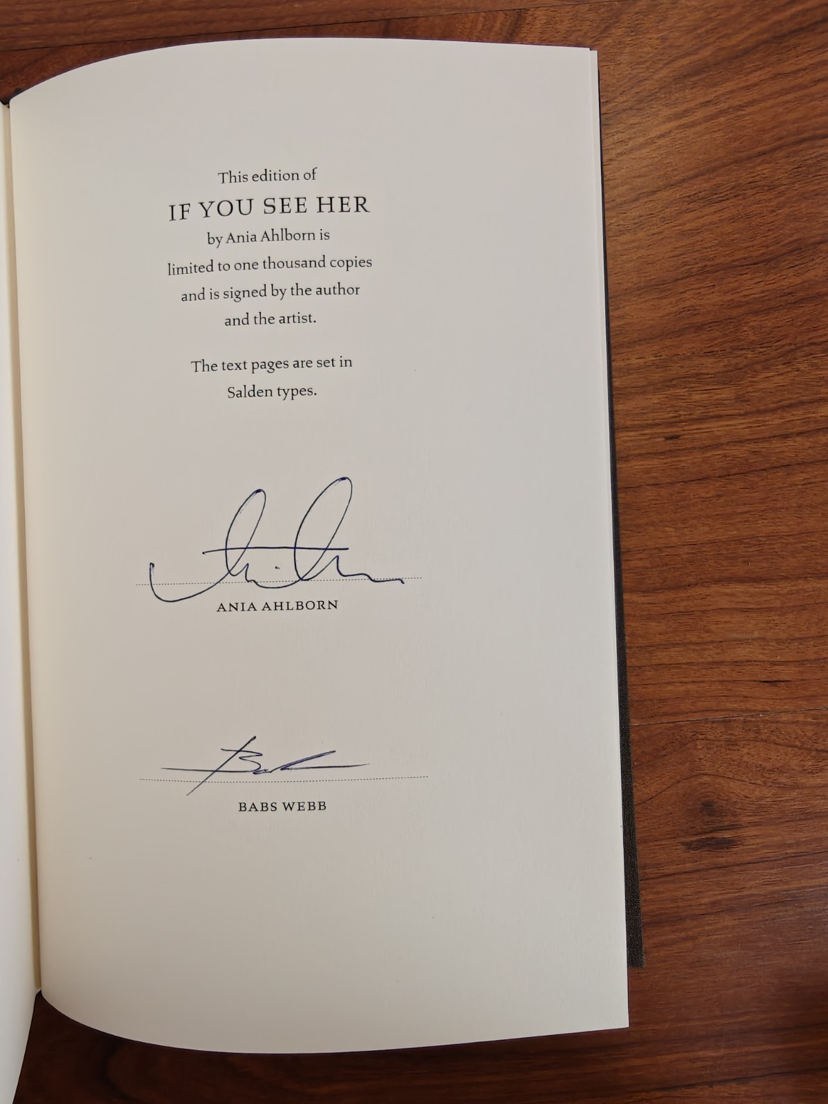 Suntup – If You See Her By Ania Ahlborn – Artist Edition