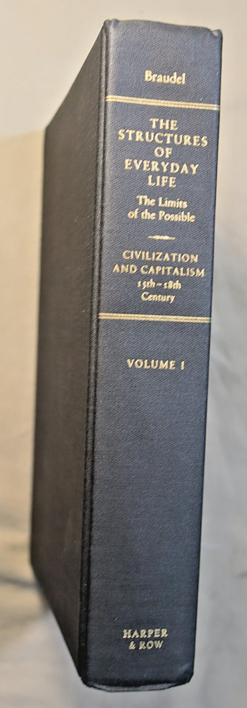 FERNAND BRAUDEL Civilization & Capitalism 15th-18th Century 2-Volumes First Edit