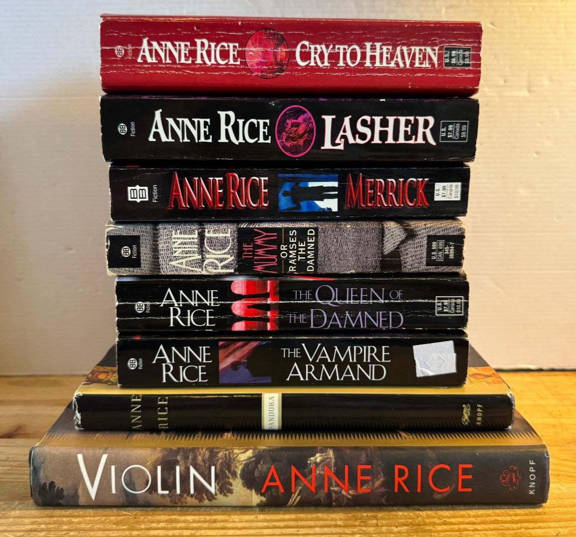 Anne Rice Lot 8 Books Vampire Chronicles Vintage Mummy Vampire Armand