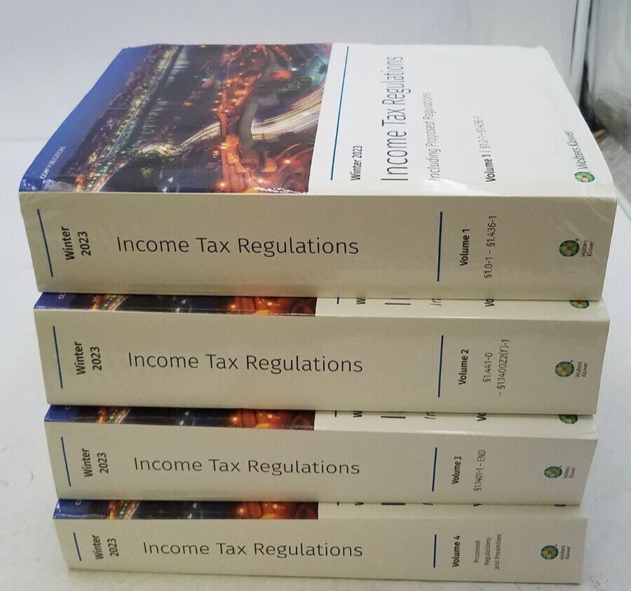 Income Tax Regulations 4 Volume set (Winter 2023) Wolters Kluwer